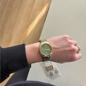 Larsson and Jennings Jade Mixed Gold Watch
